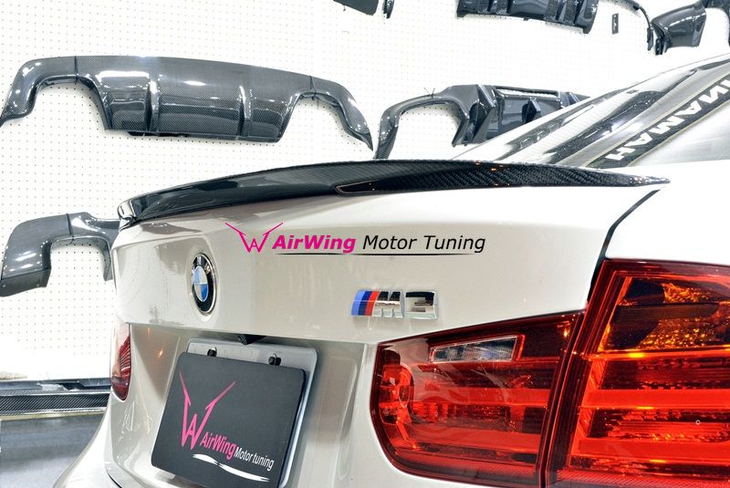 BMW F80 M3 Performance Carbon trunk spoiler 01
